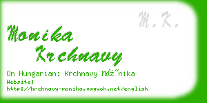 monika krchnavy business card